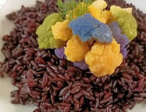 Riso rosso con cavolfiori