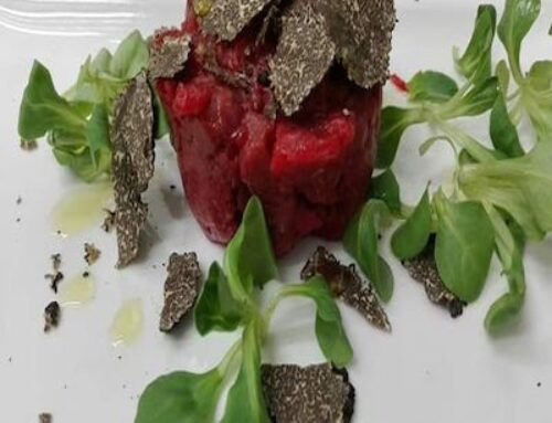 Tartare di manzo e tartufo!